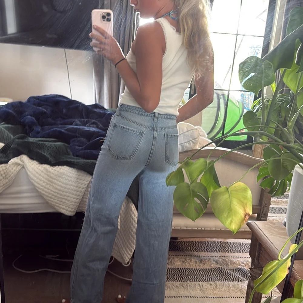 Distressed Blue Jeans - Picture 2 of 2